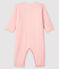 Baby-Strampler ohne Fuß aus wattiertem Rippstrick rosa MINOIS/weiss MARSHMALLOW