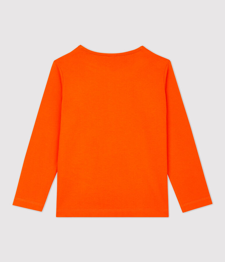 Lang&auml;rmeliges Kinder-T-Shirt aus Baumwolle f&uuml;r Jungen orange