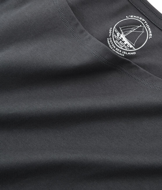 Kurzärmeliges damen-t-shirt sea island aus baumwolle grau MAKI