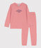 Kinderpyjama aus Baumwolle mit Streifen orange OURSIN/weiss MARSHMALLOW