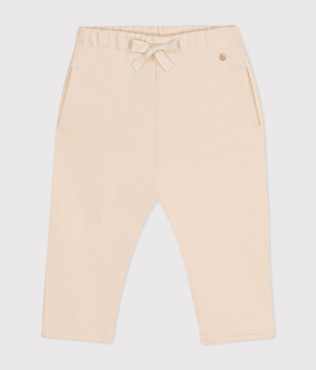 Baby-Hose aus Molton naturfarben