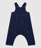 Baby-Latzhose aus gesteppter Bio-Baumwolle mit Sternenmotiven blau SMOKING
