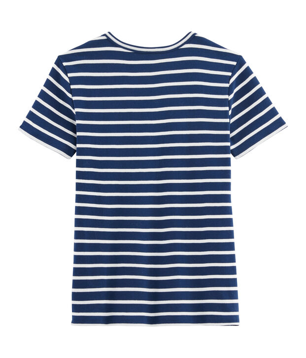 Ikonisches Damen-T-Shirt blau/weiss