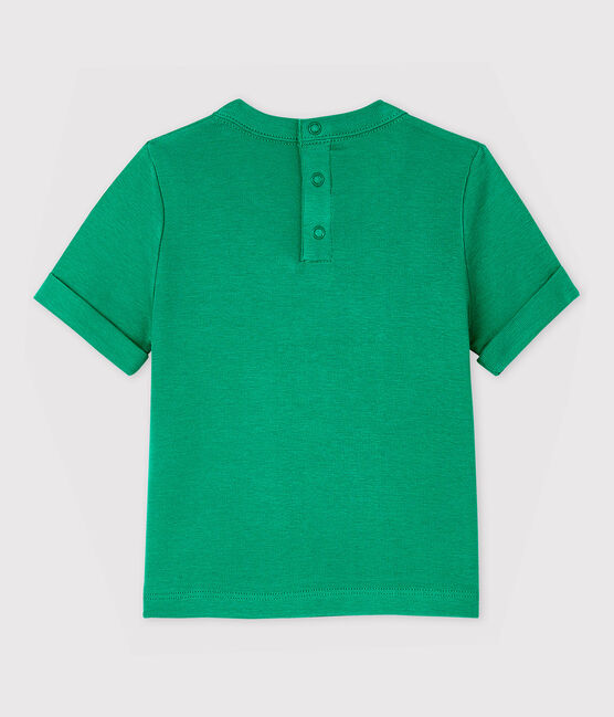 Kurzärmeliges Baby-T-Shirt aus Baumwolle für Jungen grün GAZON