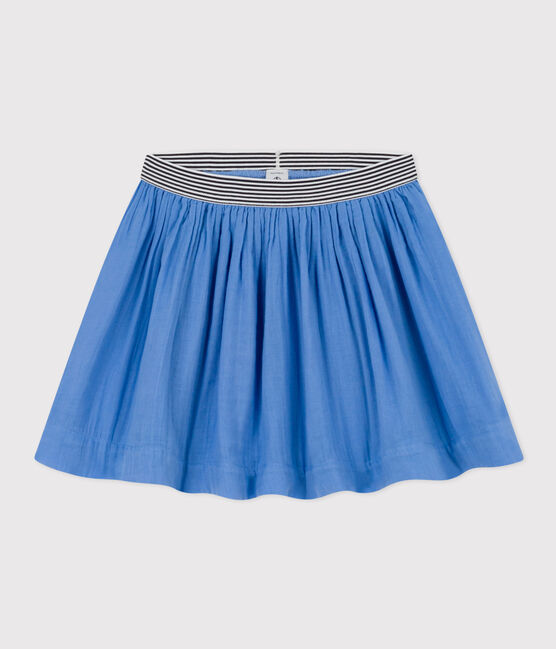 Kinderrock aus Musselinstoff für Mädchen blau EDNA