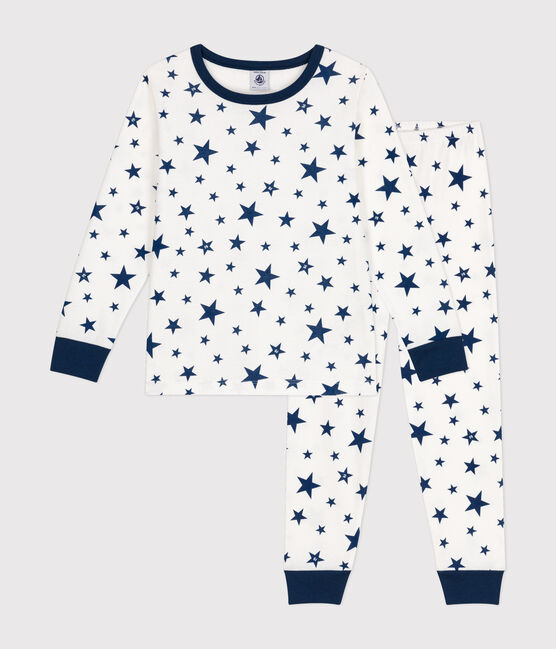 Pyjama aus Baumwolle mit Sternmotiv für Kinder blau MARSHMALLOW/ INCOGNITO