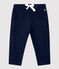 Baby-Hose aus Molton blau SMOKING