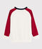Kinder-Sweatshirt für Jungen weiss MARSHMALLOW/rot TERKUIT/ SMOKING