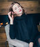 Cardigan-Jacke aus Doppeljersey für Damen schwarz NOIR/gelb DORE