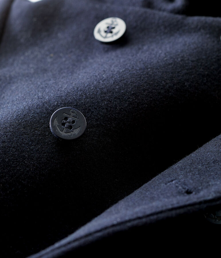 Baby-Wollmantel. blau