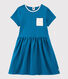 Kurzärmeliges Kinderkleid aus Baumwolle für Mädchen