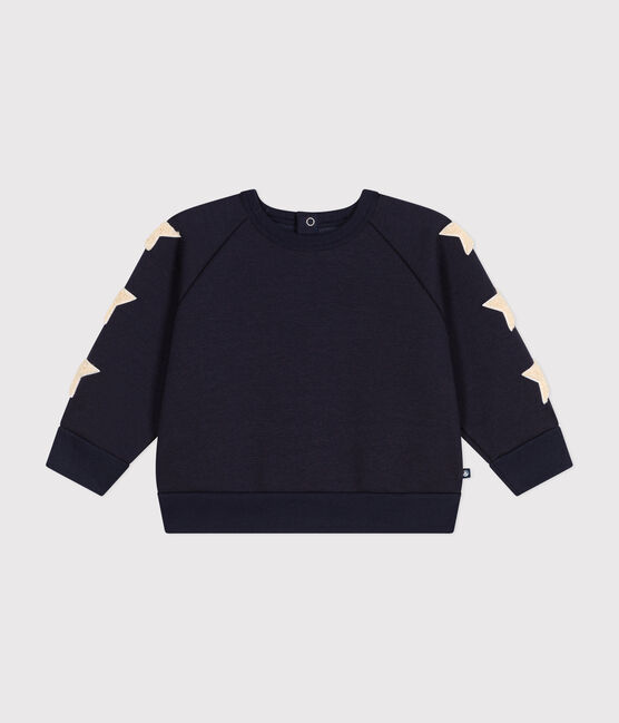 Baby-Sweatshirt aus Molton blau SMOKING