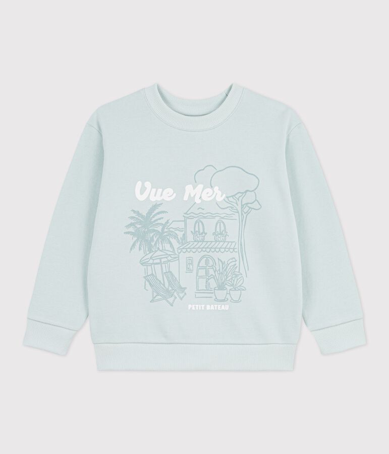 Kinder-Sweatshirt aus Baumwolle blau