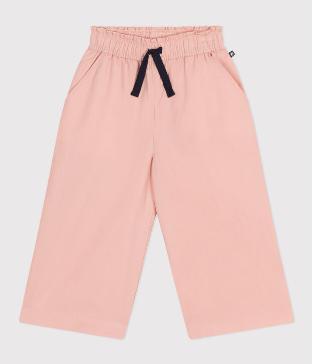 Kinder weite-Hose aus Baumwoll-Kattun f&uuml;r M&auml;dchen rosa