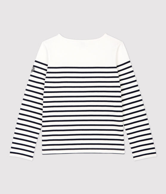 Iconische marinière Dames weiss MARSHMALLOW/blau SMOKING