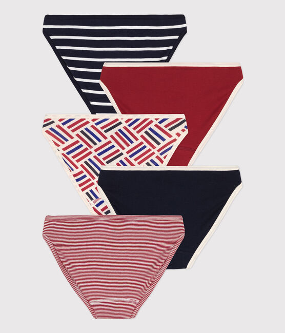 5er-Set Slips aus Baumwolle für Damen variante 1