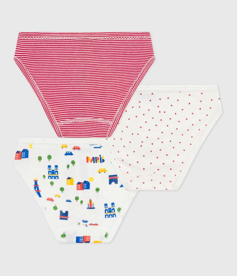 Set Kinder-Slips aus Baumwolle mit Paris-Motiv vielfarbig