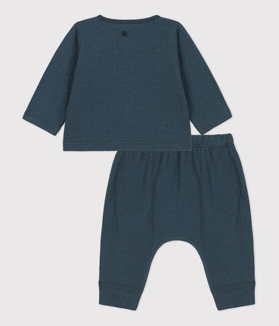 Zweiteiliges Baby-Set aus unifarbenem Bio-Doppeljersey DUCKY