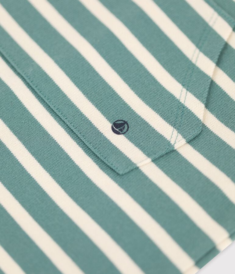 Baby-Kurzoverall aus dickem Jersey gr&uuml;n/naturfarben