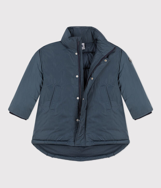 Halblange Kinder-Winterjacke f&uuml;r M&auml;dchen grau