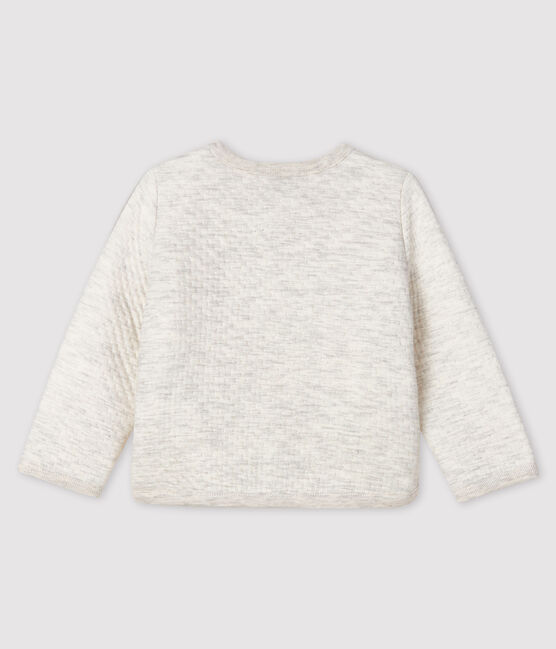 Baby-Cardigan aus Doppeljersey für Mädchen beige MONTELIMAR CHINE