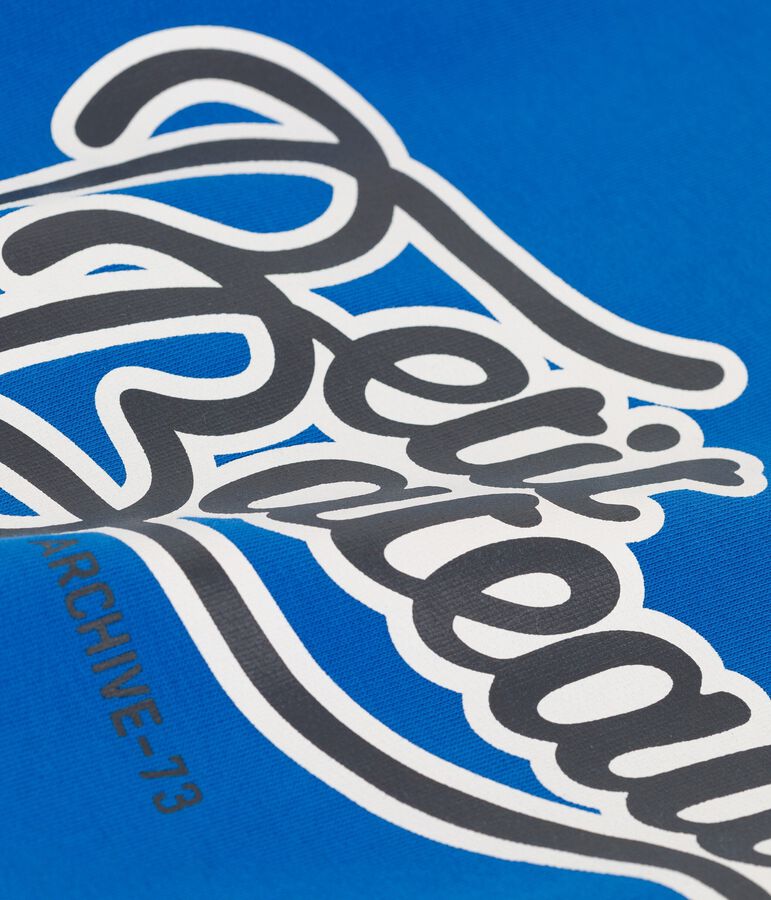 Kinder-Sweatshirt aus Molton f&uuml;r Jungen blau