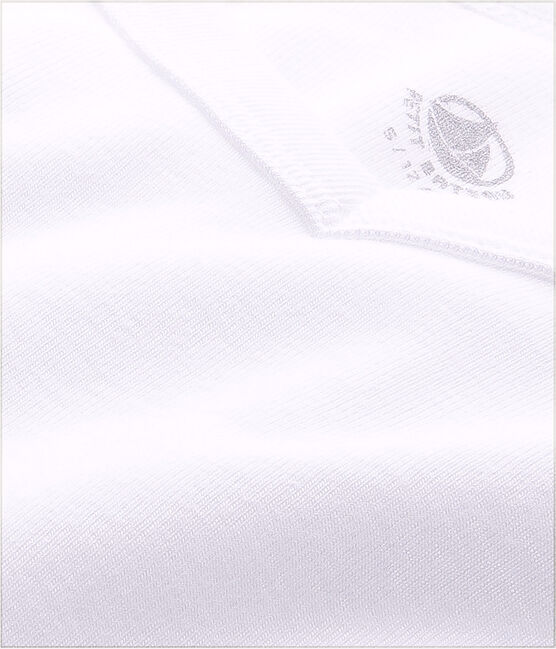 Kurzärmliges T-Shirt mit V-Ausschnitt weiss ECUME