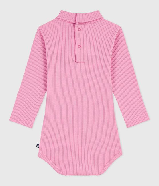 Baby-Body mit Rollkragen aus einfarbiger Baumwolle  BOUDOIR