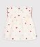 &Auml;rmellose Baby-Bluse aus Baumwoll-Popeline mit Herzmotiv naturfarben/vielfarbig