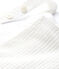 Kurze, gestreifte Baby-Latzhose aus Popeline für Jungen weiss MARSHMALLOW