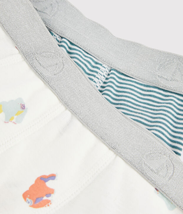 Set mit 2 Boxershorts mit &Auml;ffchen-Print f&uuml;r kleine Jungen vielfarbig