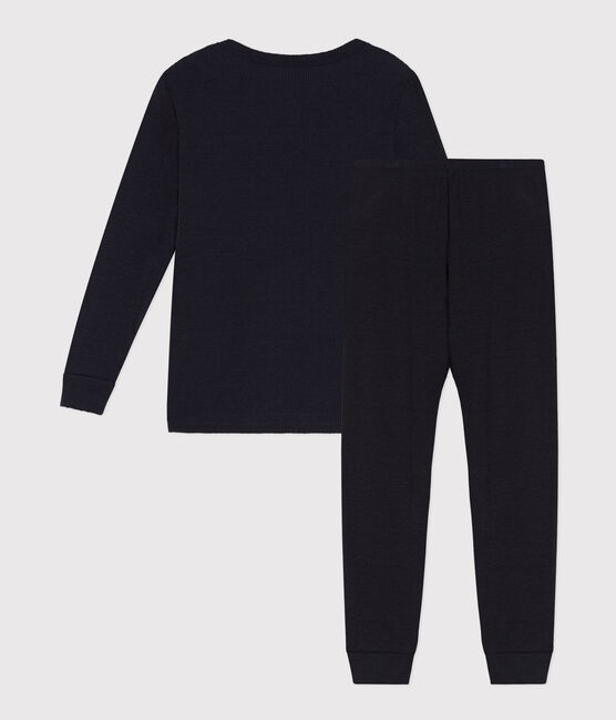 Kinderpyjama aus Baumwolle und Lyocell blau SMOKING