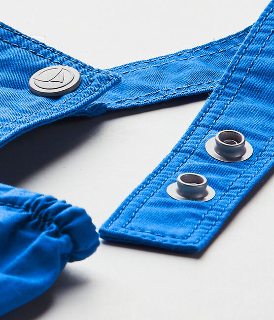 Kurze Baby-Jungen-Latzhose blau PERSE