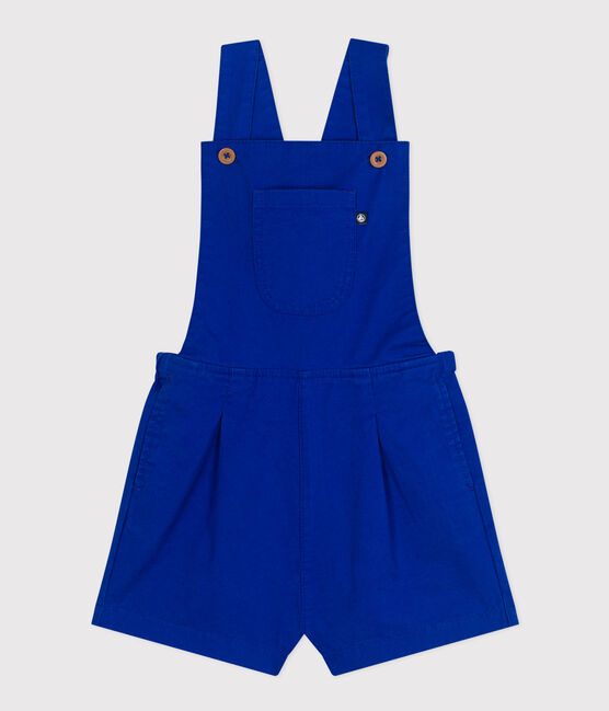Kurze Latzhose Kinder/Mädchen blau SURF