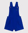 Kurze Latzhose Kinder/Mädchen blau SURF