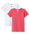 Mädchen-Kurzarmshirts im 2er-Set weiss LOT