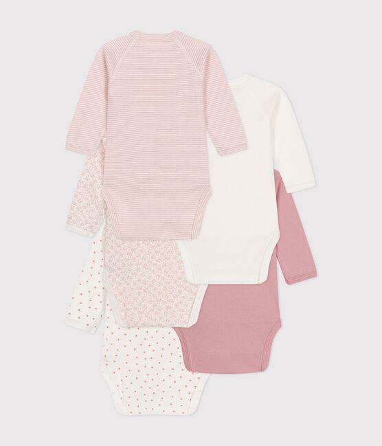 5er-Set langärmelige Baby-Bodys aus Baumwolle  variante 2