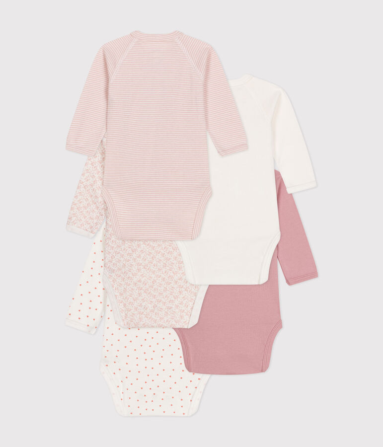 5er-Set lang&auml;rmelige Baby-Bodys aus Baumwolle variante 2