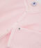 Fleece-Overall für Mädchen rosa VIENNE/grau MISTIGRI