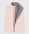 Kinder-Weste aus Doppeljersey rosa SALINE