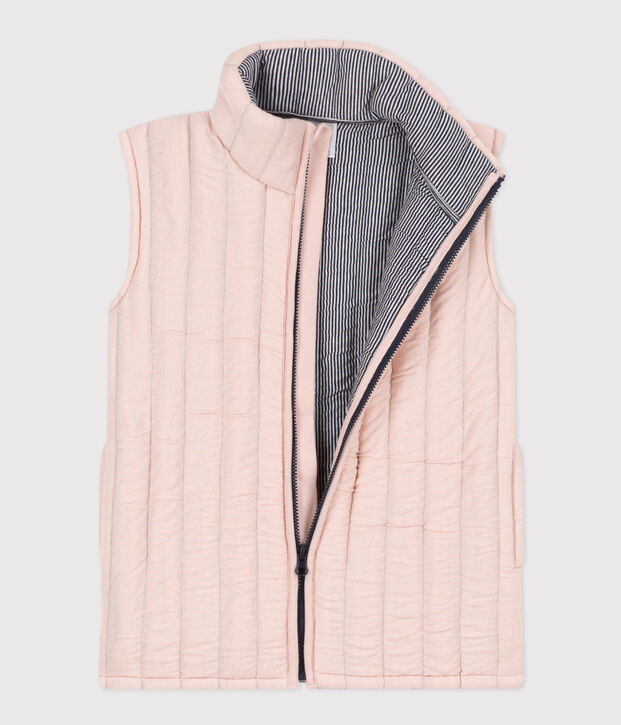 Kinder-Weste aus Doppeljersey rosa