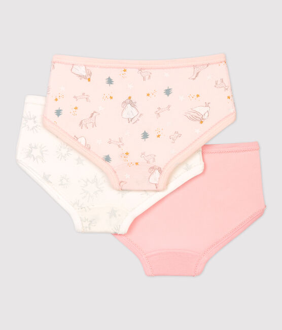 3er-Set Slips aus Baumwolle mit Herzmotiv für Mädchen variante 1