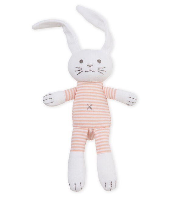 Baby-kuschelhäschen rassel unisex rosa ROSAKO/weiss MARSHMALLOW