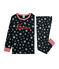 Rippstrick-Pyjama für kleine Jungen grau CAPECOD/grau ARGENT