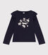 Langärmeliges T-Shirt aus Baumwolle für Kinder/Mädchen