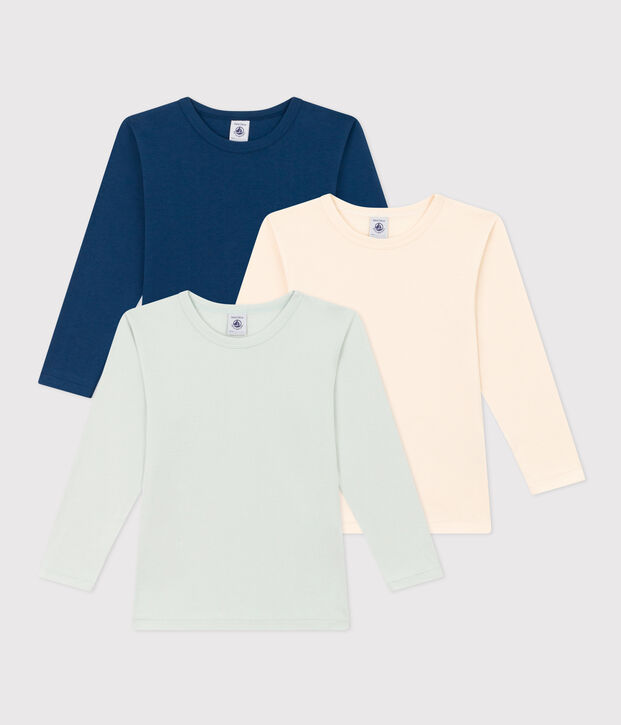 3er-Set lang&auml;rmelige T-Shirts aus Baumwolle f&uuml;r Jungen vielfarbig