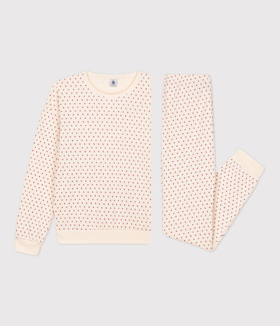 Pyjama aus Baumwolle für Damen weiss AVALANCHE/ MULTICO