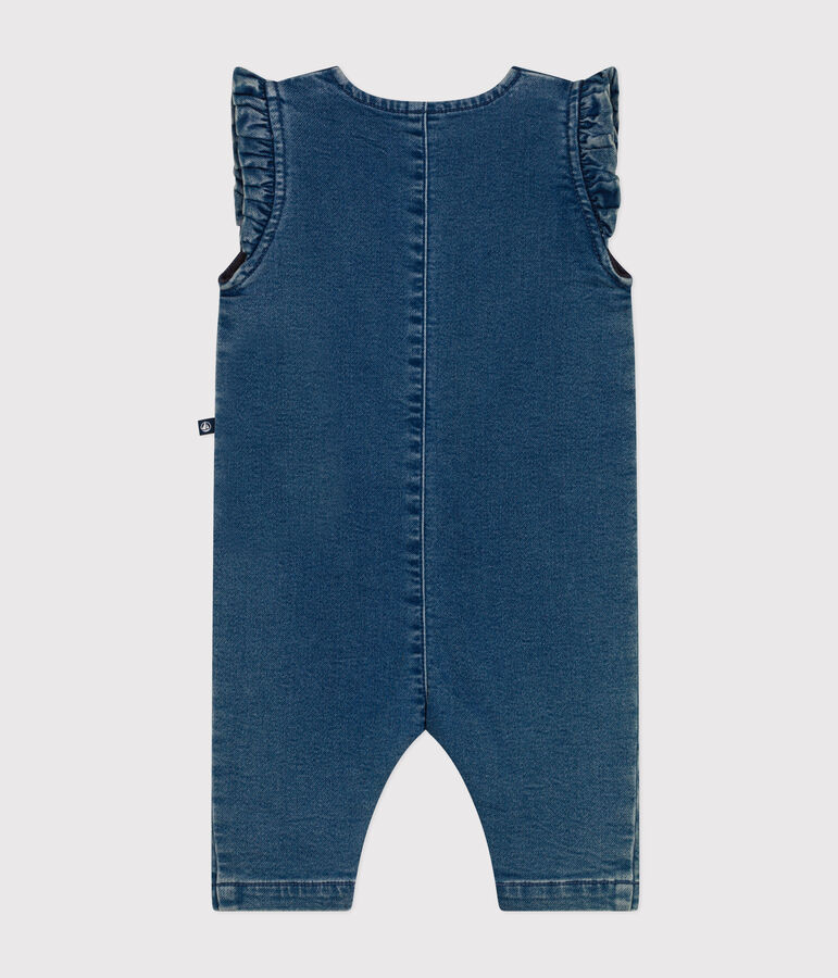 &Auml;rmelloser Baby-Overall aus Denim blau