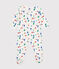 Baby-Strampler aus Baumwolle mit Paris-Printmotiv weiss MARSHMALLOW/weiss MULTICO