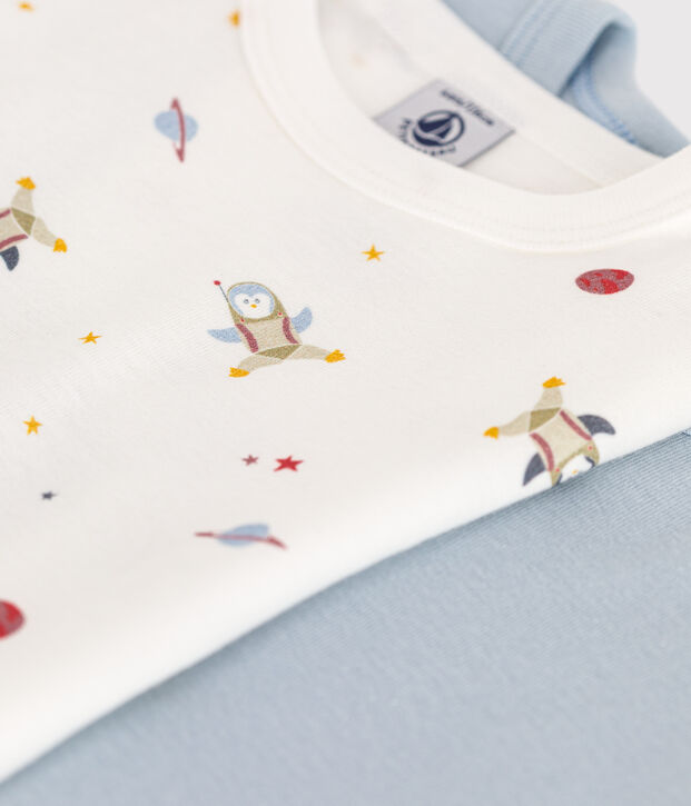 2er-Set kurz&auml;rmelige Kinder-T-Shirts aus Baumwolle vielfarbig